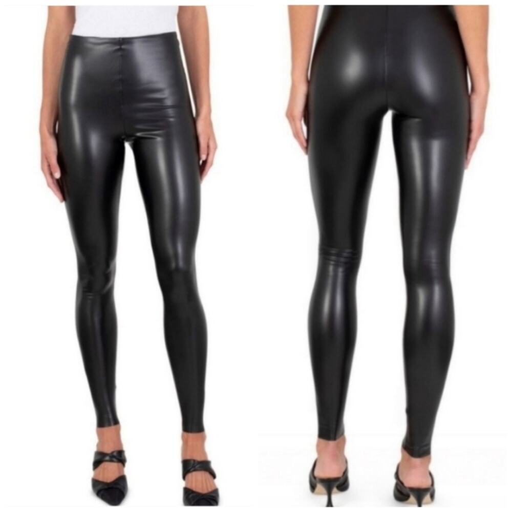 Joie Limited Edition Black Faux Leather Liquid Leggings